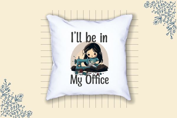 I’ll be in my office sewing funny baby design sewing design illustration, baby girl sewing, knitting, sew t shirt design vector svg