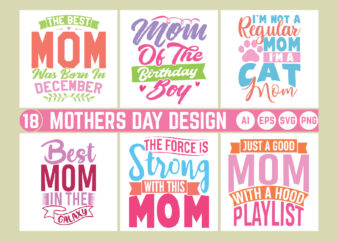 mothers day t shirt bundle, best mom mothers day greeting, happy mom birthday gift tee design