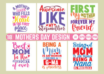 happy mothers day t shirt, typography mothers day graphic bundle, best mom gift, happy mothers day getting