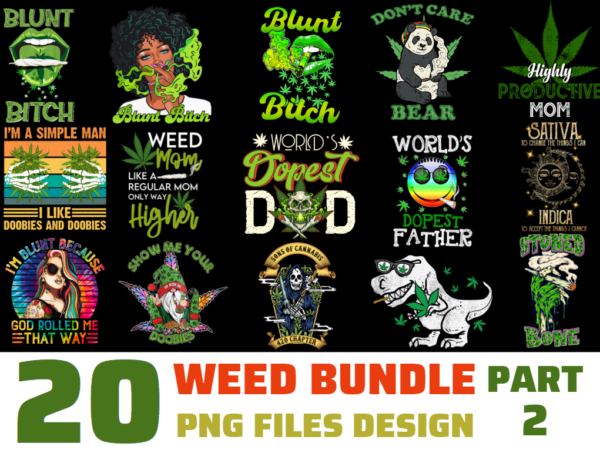 20 weed png t-shirt designs bundle for commercial use part 2, weed t-shirt, weed png file, weed digital file, weed gift, weed download, weed design