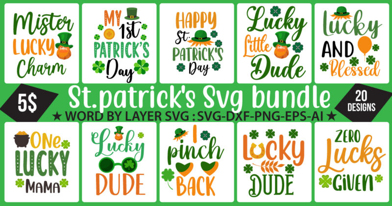 St. Patrick's Day T-Shirt Bundle ,St. Patrick's Day Svg design,St Patricks Day, St Patricks Png Bundle, St Patrick Day, Holiday Png, Sublimation Png, Png For Sublimation, Saint Patricks Day Bundle