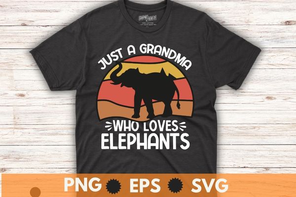 Just a girl who loves elephants shirt elephant shirt girls t-shirt design vector eps, elephant, vintage, retro, sunset, wild animal,