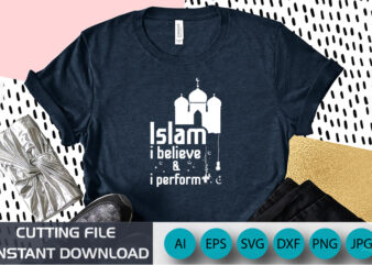 Islam, I Believe I Performed, Ramadan Kareem, Ramadan, Islamic, Muslim, eid, eid Mubarak, Islam, fasting, happy Ramadan, Ramadan Mubarak, Mubarak, Muslims, Arabic, Quran, Kareem, mosque, Ramadhan t shirt design for sale