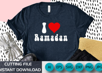 I Love Ramadan, Ramadan Kareem T-Shirt Design, Ramadan Mubarak T-Shirt, Muslim Shirt, Ramadan Gift, Islamic Shirts, Muslim Kids Shirt, Ramadan Kareem T-Shirt, Funny Fasting Shirt, Not Even Water