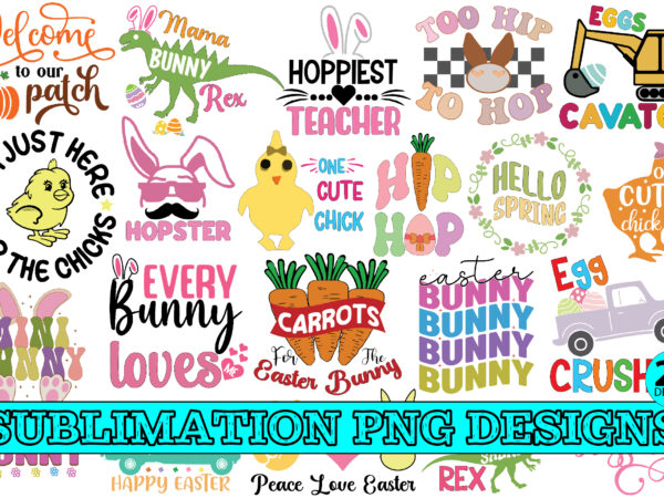 Easter sublimation bundle-3 vector clipart