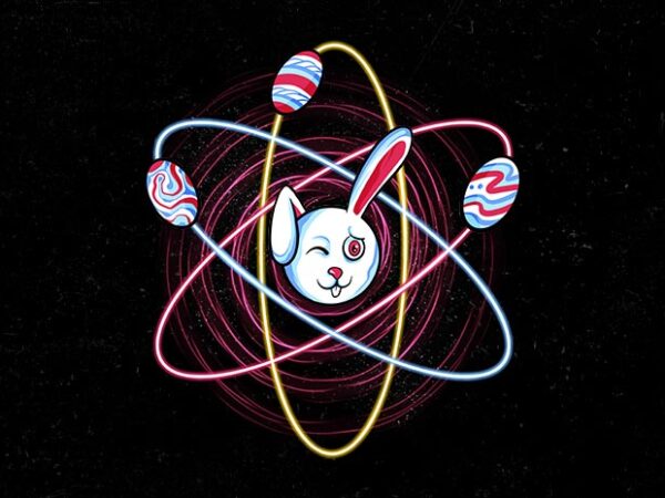 Atomic easter day t shirt vector