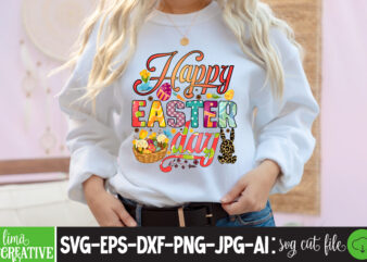 Happy easter Day Sublimation PNG, Easter T-shirt Design Bundle ,a-z t-shirt design design bundles all easter eggs babys first easter bad bunny bad bunny merch bad bunny shirt bike with