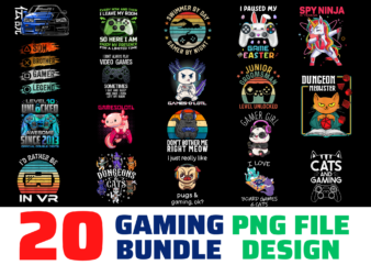 20 Gaming t-shirt bundle designs,on sell design,game t shirt, minecraft shirt; gamer shirt; video game t shirts; video game shirts; i paused my game to be here shirt; imposter t shirt; game day shirts; i paused my consent is sexy t-shrt design; cannabis saved my life t-shirt design