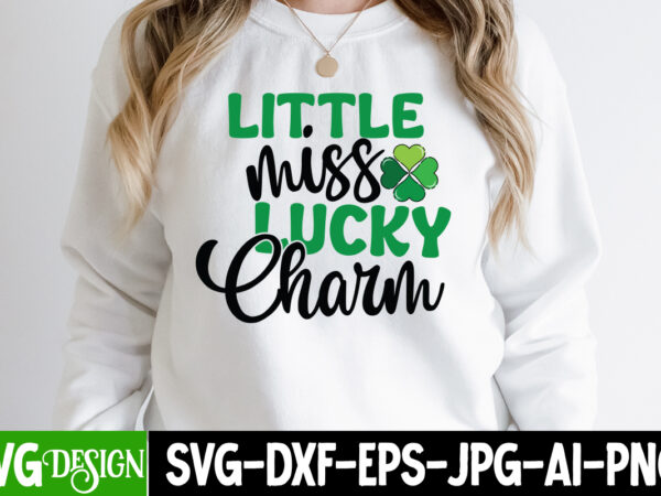 Little miss lucky charm t-shirt design, st. patrick’s day t-shirt bundle ,st. patrick’s day svg design,st patricks day, st patricks png bundle, st patrick day, holiday png, sublimation png, png