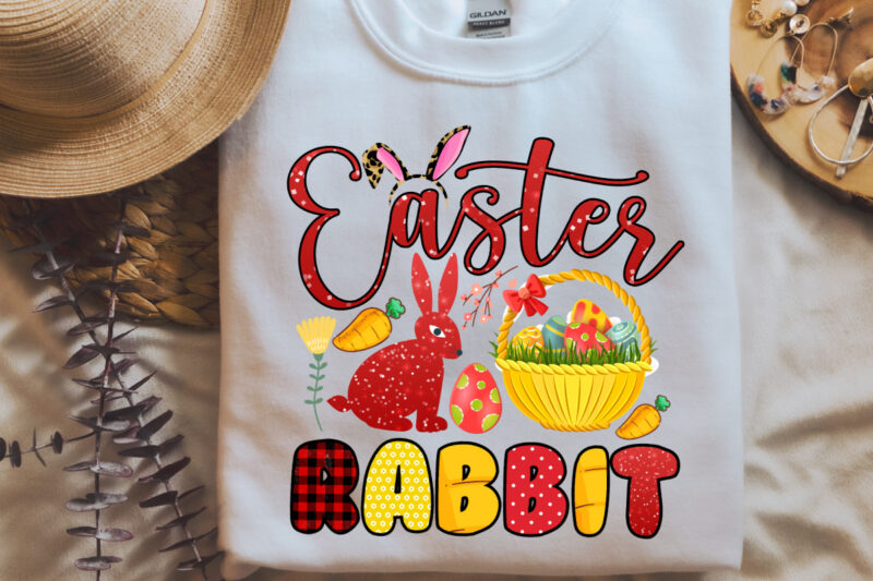 Easter Rabbit Sublimation PNG, Easter T-shirt Design Bundle ,a-z t-shirt design design bundles all easter eggs babys first easter bad bunny bad bunny merch bad bunny shirt bike with flowers