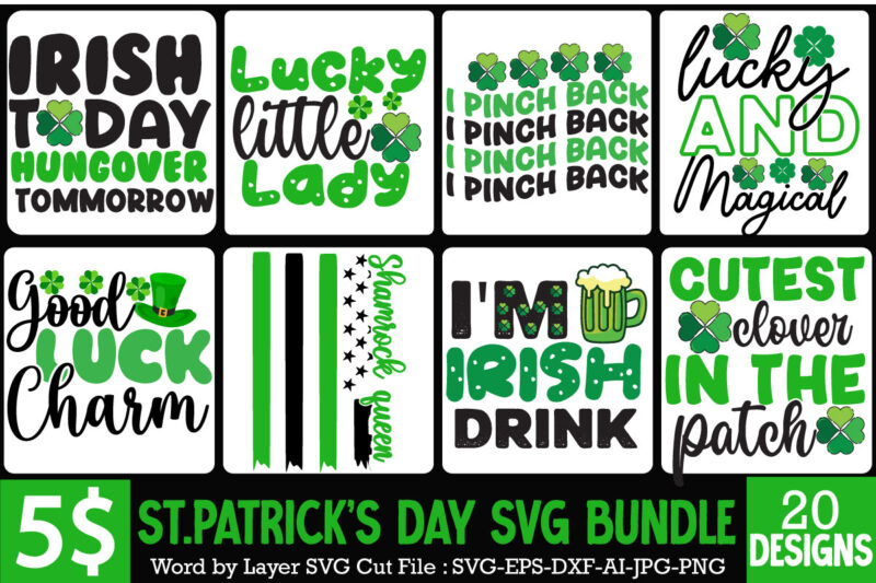 St. Patrick's Day T-Shirt Bundle ,St. Patrick's Day Svg design,St Patricks Day, St Patricks Png Bundle, St Patrick Day, Holiday Png, Sublimation Png, Png For Sublimation, Saint Patricks Day Bundle