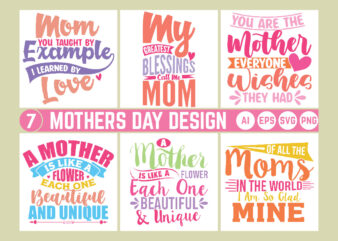 happy mom tee greeting, mothers day bundle, best mom greeting mother lover t shirt quote design