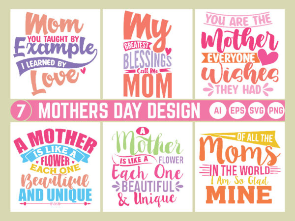 Happy mom tee greeting, mothers day bundle, best mom greeting mother lover t shirt quote design