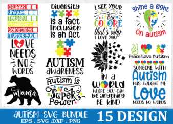 Autism svg bundle