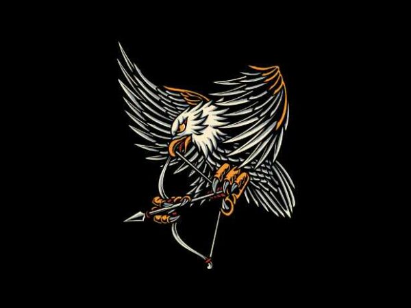 Flying archer t shirt graphic design