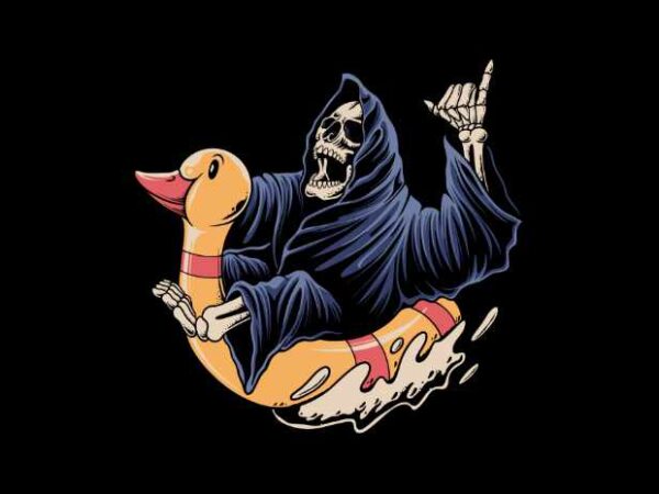 Good vibes reaper t shirt design template