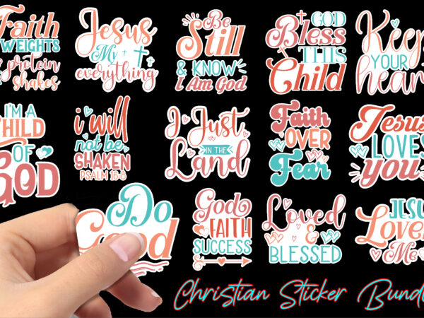 Christian-sticker-bundle t shirt vector file