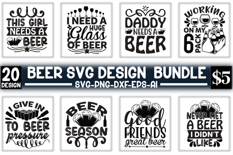 Beer Svg Design Bundle