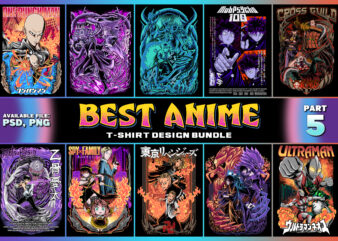 Best Anime T-shirt Design Bundle – part 5