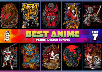 Best Anime T-shirt Design Bundle – part 7