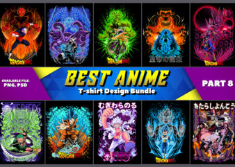 Best Anime T-shirt Design Bundle – part 8