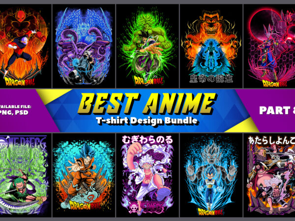 Best anime t-shirt design bundle – part 8