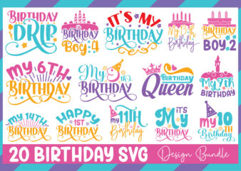 Birthday Svg Design Bundle
