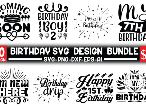 Birthday svg design bundle