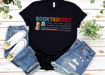 Booktrovert Definition Librarian Library Retro Book Lovers Bookworms NL 0403