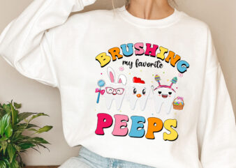 Brushing Favorite Peeps Dentist Easter Dental Shirt, Easter Shirt, Easter Dentist, Dental Hygienist Shirt Dds Dmd Gift Design PNG file PL