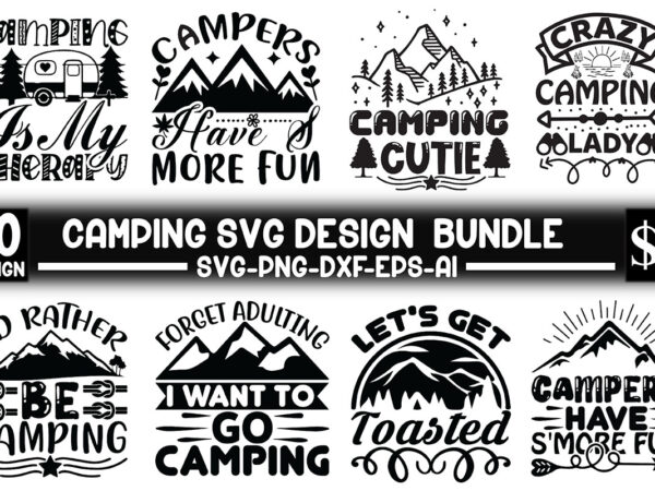 Camping svg design bundle