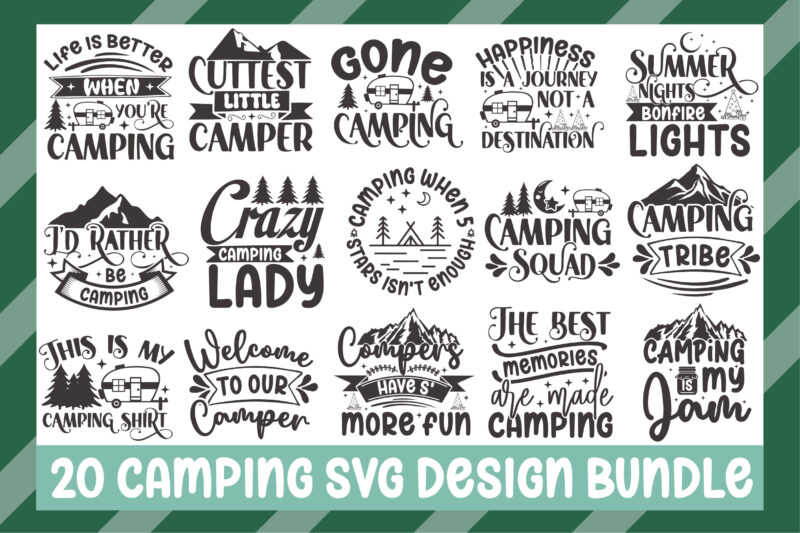 Camping Svg Design Bundle