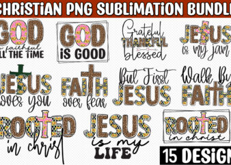 Christian sublimation design bundle