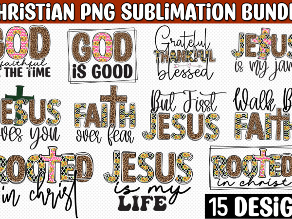 Christian sublimation design bundle