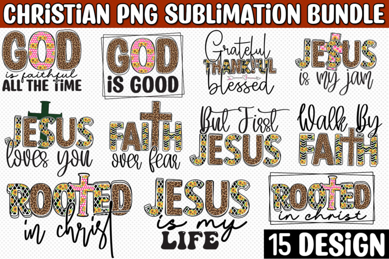Christian Sublimation Design Bundle