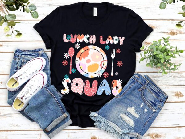 Cute happy easter day lunch lady squad women matching group nl 0903 t shirt vector file
