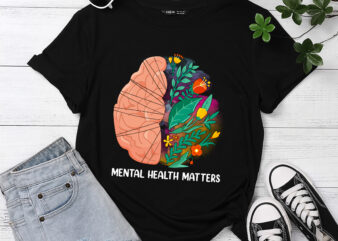 DC Mental Health Matters, Mental Health Awareness, Mental Health Shirt, Plant Lovers Gift, Flower Shirt, Floral Brain1