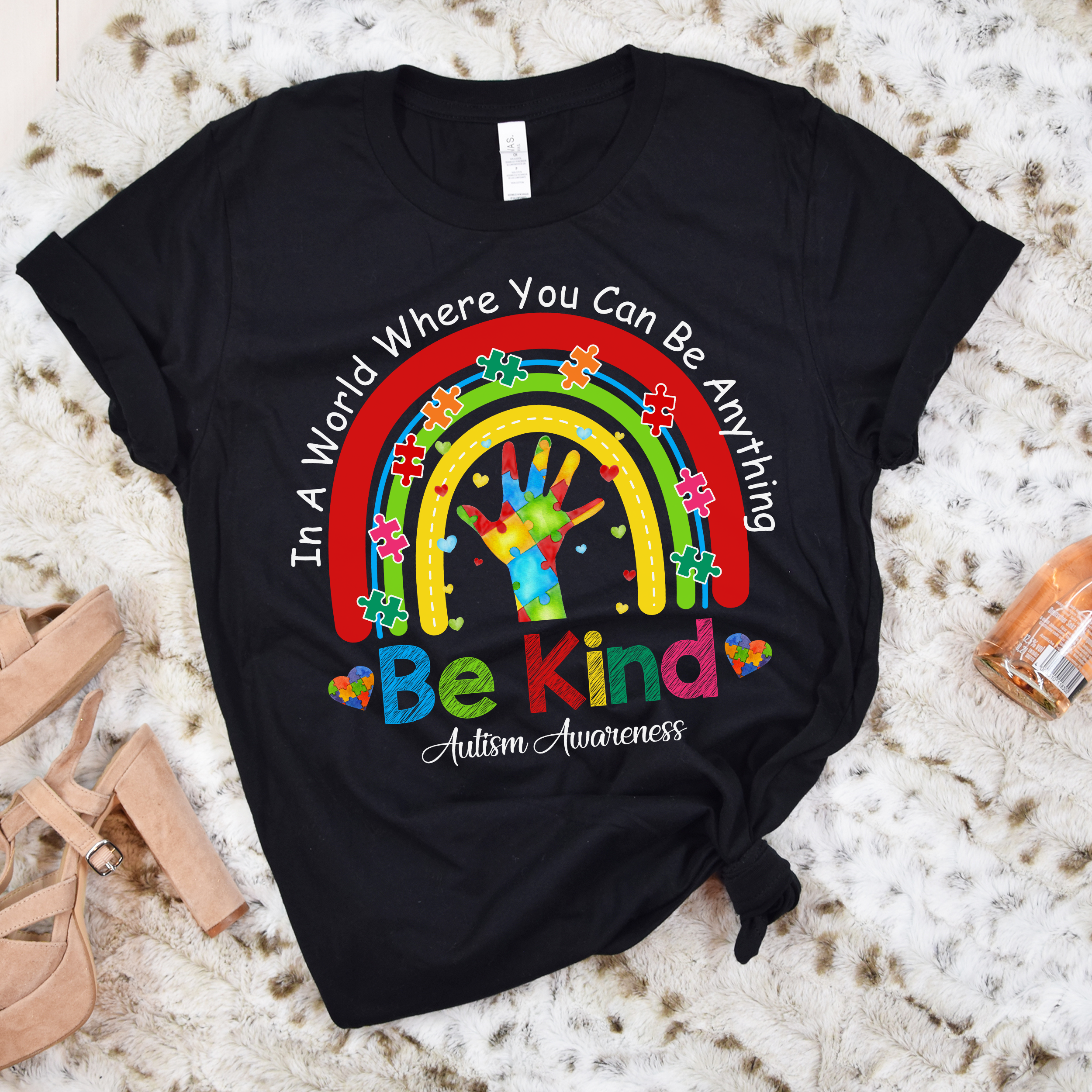 In A World Where You Can Be Anything Be Kind Autism T-Shirt In A World Where You Can Be Anything Be Kind Autism T-Shirt