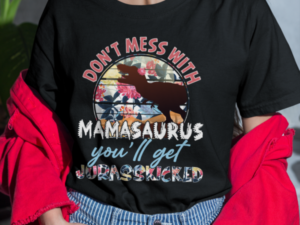 Dh mamasaurus shirt, dinosaur mom shirt, mother_s day gift t shirt vector illustration