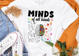 DH Minds Of All Kinds Shirt, Autism Awareness Shirt, Neurodiversity Shirt, Autistic Pride, Autism Month Shirt