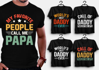 Dad Daddy Papa T-Shirt Design