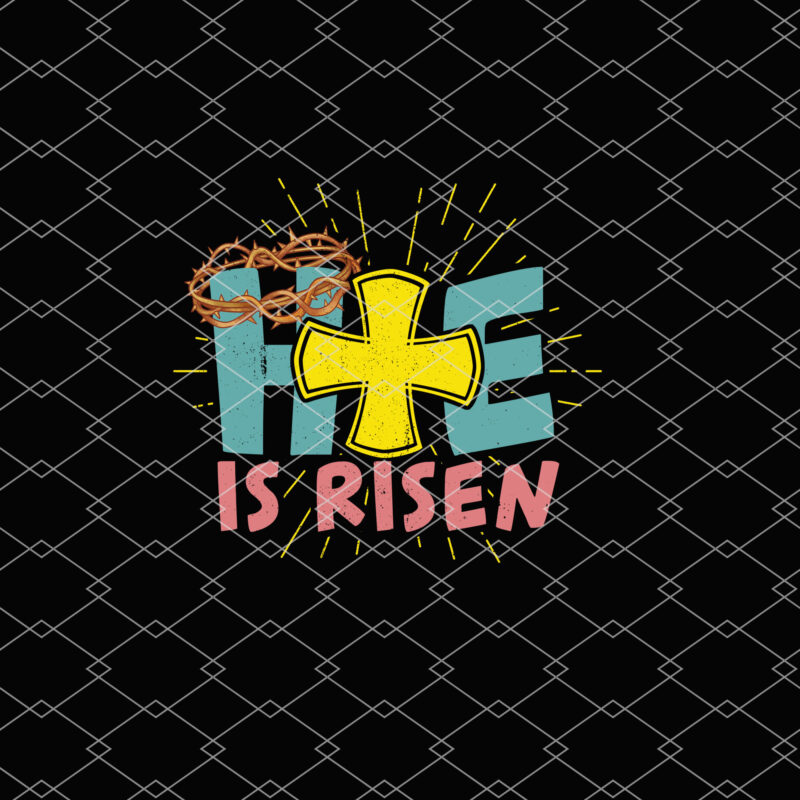 Easter He Is Risen Jesus Resurrection Christian Youth Kids NL 0403