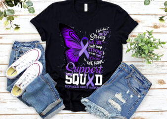Esophageal Cancer Awareness Support Aquad Butterfly T-Shirt PL