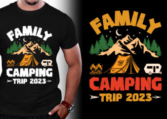 Family Camping Trip 2023 T-Shirt Design