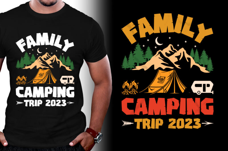 Family Camping Trip 2023 T-Shirt Design