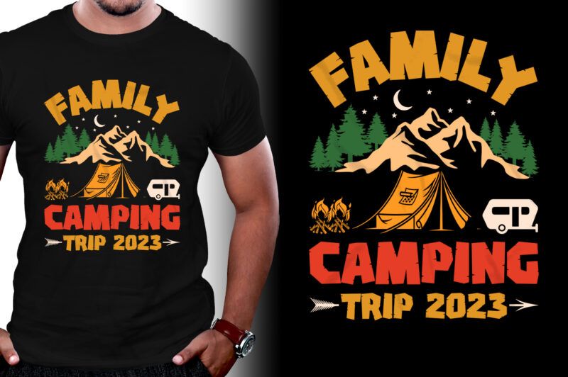 Family Camping Trip 2023 T-Shirt Design