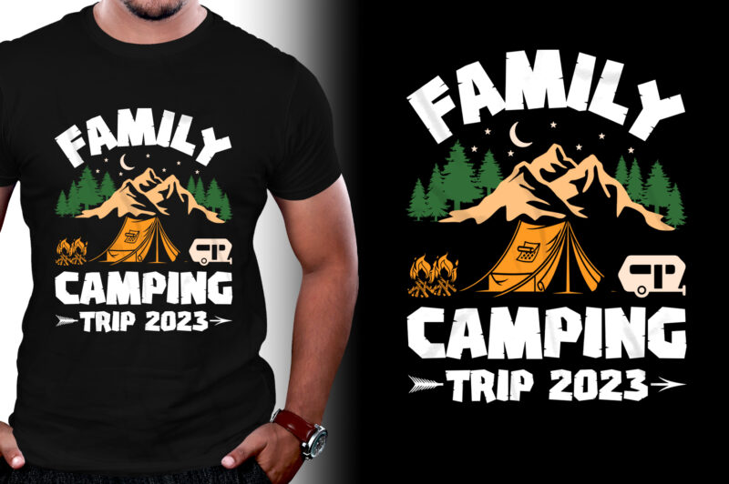 Family Camping Trip 2023 T-Shirt Design