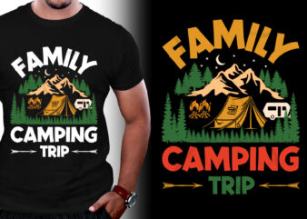 Family Camping Trip T-Shirt Design