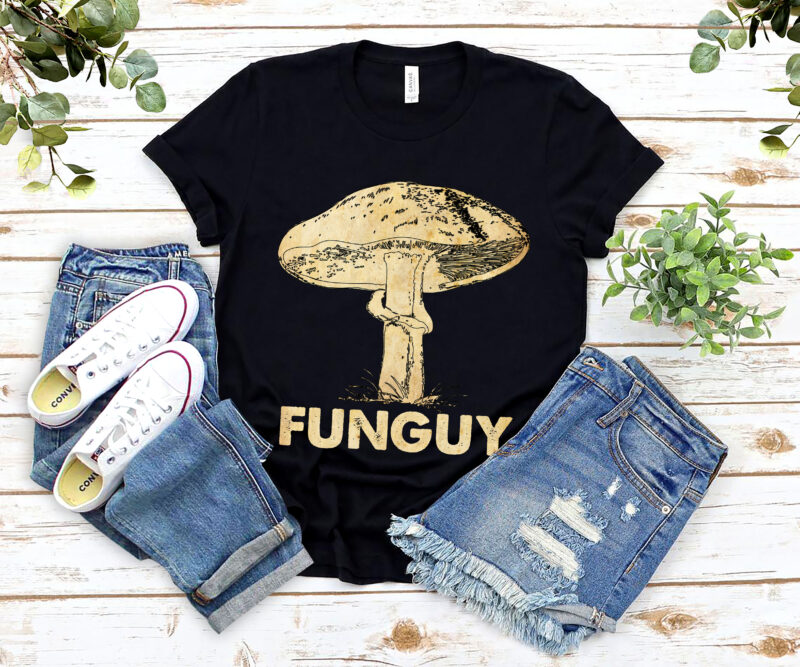 Funguy Funny Fungi Fungus Mushroom Men Funny Guy NL 0803 - Buy t-shirt ...