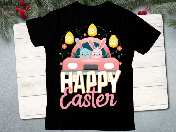Happy easter t shirt design , happy easter car embroidery design, easter embroidery designs, easter bunny embroidery design files , easter embroidery designs for machine, happy easter stacked cheetah leopard